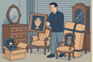 Antiikkihuonekalujen ja arvoesineiden varastointi