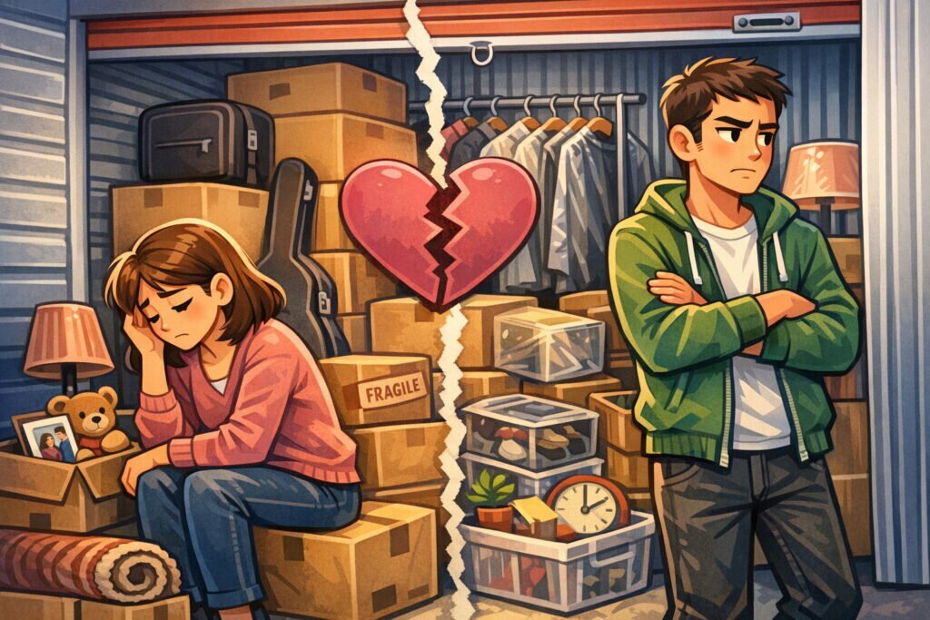 Avioero tai ero: tavaroiden väliaikainen varastointi