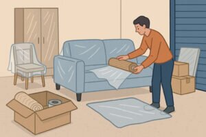 Huonekalujen säilytys: suojaus ja pakkaaminen