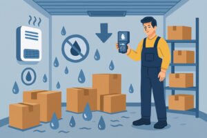 Kosteuden hallinta varastotilassa