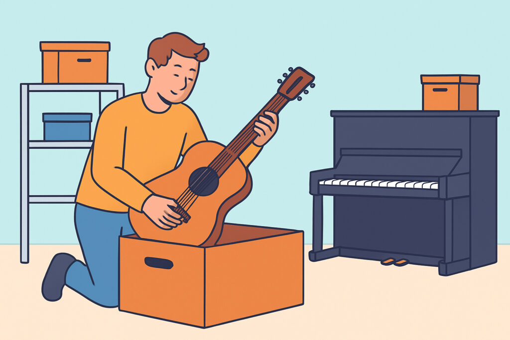 Kuinka varastoida soittimet oikein – kitarasta pianoon