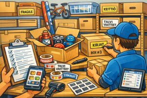 Miten merkitä ja luetteloida varastoidut tavarat tehokkaasti?