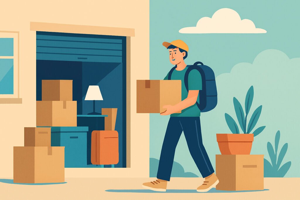 Opiskelijan muutto: väliaikainen varastointi Kuopiossa