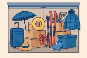 Sesonkitavaroiden säilytys: kesä ja talvi