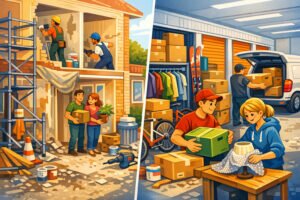 Taloyhtiön remontti ja asukkaiden varastointiratkaisut