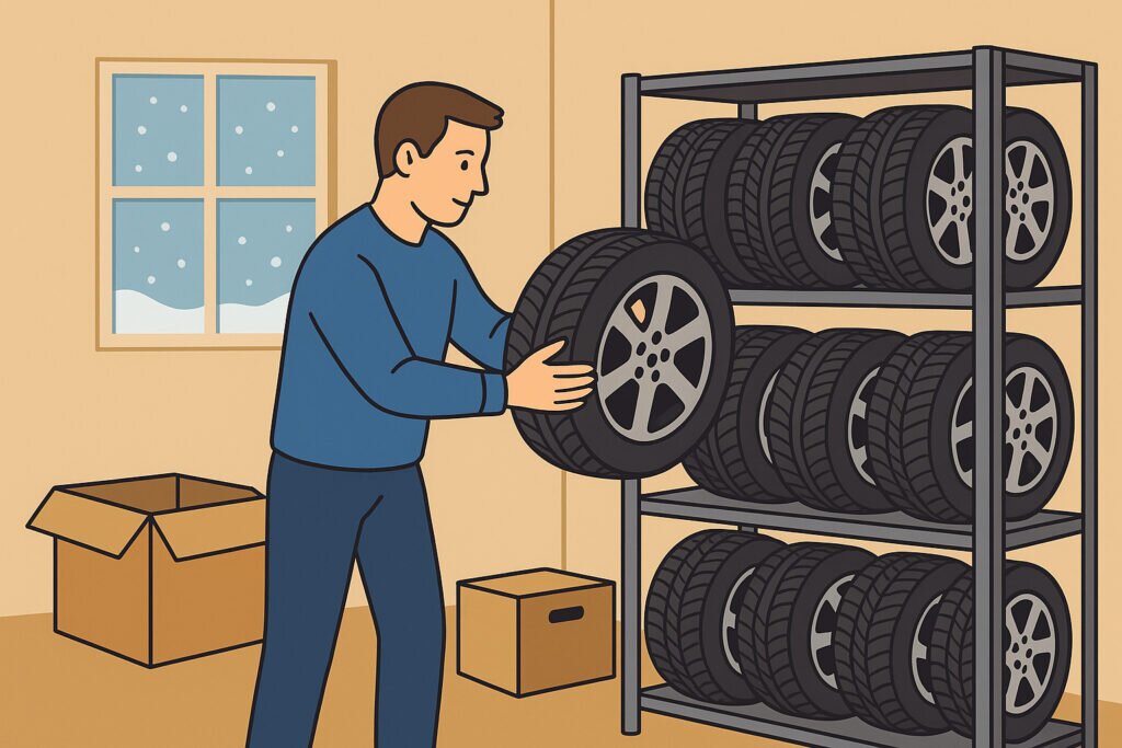 Talvirenkaiden säilytys – oikea tapa ja paikka